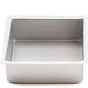 Teglia quadrata 40x40 h7,5 cm liscia bordi dritti in alluminio anodizzato da Decora ideale per torta a piani