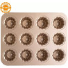 Stampo 12 big Cannele Bordelais ø55 mm ed h 45 mm metallo antiaderente rose gold line da Decora Stampo 12 big Cannele Bordelais ø55 mm ed h 45 mm metallo antiaderente rose gold line da Decora