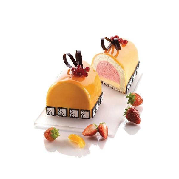 Insert Buche Silikomart: stampo in silicone per inserto o mini tronchetto di natale 22x6 h 50 cm