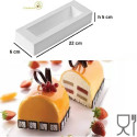 Insert Buche Silikomart: stampo in silicone per inserto o mini tronchetto di natale 22x6 h 50 cm