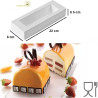 Insert Buche Silikomart: stampo in silicone per inserto o mini tronchetto di natale 22x6 h 50 cm Insert Buche Silikomart: stampo in silicone per inserto o mini tronchetto di natale 22x6 h 50 cm