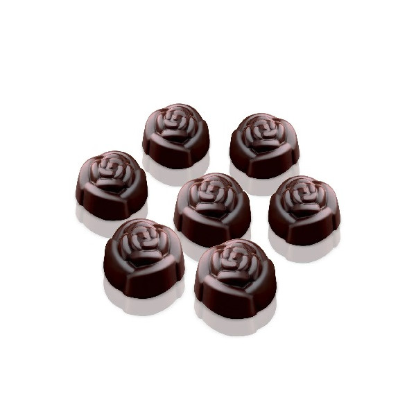 Choco rose Silikomart stampo 15 cioccolatini boccioli di rose da 28 x h18 mm