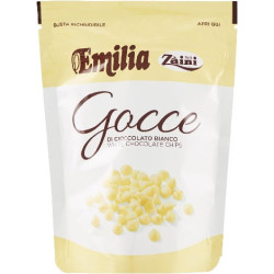 Gocce di cioccolato Emilia bianco 140 g Zaini