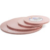 Da 25 a 40 cm vassoio sottotorta tondo rosa gold o disco rosa antico per torta alto 1,2 cm da Decora Da 25 a 40 cm vassoio sottotorta tondo rosa gold o disco rosa antico per torta alto 1,2 cm da Decora