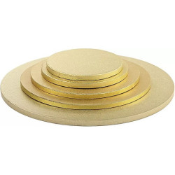 Sottotorta Rigido Tondo Oro Decora (Ø20/36cm) – Base di Spessore 1,2cm