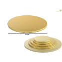 Vassoio sotto-torta forma tonda color dorato di diametro 20 cm da Decora