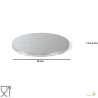 Vassoio sottotorta Tondo argento 18 cm h 1,2 cm da Decora Vassoio sottotorta Tondo argento 18 cm h 1,2 cm da Decora