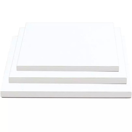 Da 20 a 40 cm sottotorta cartone bianco quadrato Decora vassoio torta rigido spessore 1,2 cm Da 20 a 40 cm sottotorta cartone bianco quadrato Decora vassoio torta rigido spessore 1,2 cm