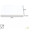 Vassoio sottotorta quadrato bianco 20x20 h1,2 cm in cartoncino rigido per alimenti da Decora Vassoio sottotorta quadrato bianco 20x20 h1,2 cm in cartoncino rigido per alimenti da Decora