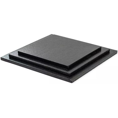 Sottotorta cartone nero quadrato Decora: vassoio torta rigido 25x25xxh1,2 cm o 30x30xh1,2 cm Sottotorta cartone nero quadrato Decora: vassoio torta rigido 25x25xxh1,2 cm o 30x30xh1,2 cm