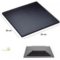 Base nera per torta o vassoio sotto-torta quadrato nero, cakeboard nero lato 25 cm
