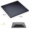 Base nera per torta o vassoio sotto-torta quadrato nero, cakeboard nero lato 25 cm