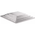 Da 20 a 45 cm sottotorta cartone argento quadrato Decora vassoio torta rigido spessore 1,2 cm