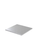Sottotorta in cartoncino quadrato argento Decora 25x25 h1,2 cm vassoio torta rigido