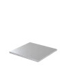 Sottotorta in cartoncino quadrato argento Decora 25x25 h1,2 cm vassoio torta rigido Sottotorta in cartoncino quadrato argento Decora 25x25 h1,2 cm vassoio torta rigido