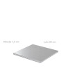 Sottotorta in cartoncino quadrato argento Decora 20x20 h1,2 cm vassoio torta rigido Sottotorta in cartoncino quadrato argento Decora 20x20 h1,2 cm vassoio torta rigido