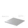 Sottotorta in cartoncino quadrato argento Decora 25x25 h1,2 cm vassoio torta rigido Sottotorta in cartoncino quadrato argento Decora 25x25 h1,2 cm vassoio torta rigido