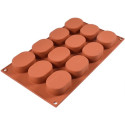 Ovals SF326 Silikomart stampo silicone 12 biscotti 57x23 h 25 mm