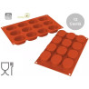 Stampo Ovals SF326 da Silikomart o stampo in silicone 12 Biscotti 57 X 23  h 25 mm