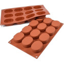 Ovals SF326 Silikomart stampo silicone 12 biscotti 57x23xh25 mm