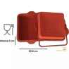 Quadrato teglia alta lato 23 cm altezza 5 cm in silicone, SFT306 di Silikomart Quadrato teglia alta lato 23 cm altezza 5 cm in silicone, SFT306 di Silikomart