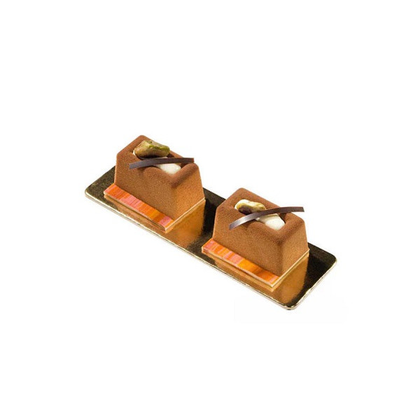 Stampo Small Lingotto Savarin o mini savarin rettangolari 3,3 cm in silicone SF092 da Silikomart