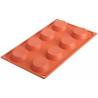 Stampo 8 tartellette diametro 6 cm altezza 1,7 cm in silicone SF015 da Silikomart Stampo 8 tartellette diametro 6 cm altezza 1,7 cm in silicone SF015 da Silikomart