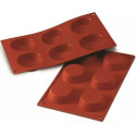 Stampo per 6 tartellette diametro 7 cm altezza 2 cm in silicone SF016 da Silikomart