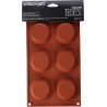 Stampo per 6 tartellette diametro 7 cm altezza 2 cm in silicone SF016 da Silikomart Stampo per 6 tartellette diametro 7 cm altezza 2 cm in silicone SF016 da Silikomart