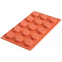 Stampo 15 mini tartellette diametro 4,5 cm h 1 cm in silicone SF013 da Silikomart