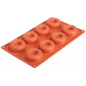 Medium Savarin Silikomart: stampo in silicone per 8 savarin medi  ø65 h 21 mm