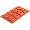Medium Savarin Silikomart: stampo in silicone per 8 savarin medi ø65 h 21 mm Medium Savarin Silikomart: stampo in silicone per 8 savarin medi ø65 h 21 mm