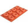 Medium Savarin Silikomart: stampo in silicone per 8 savarin medi  ø65 h 21 mm