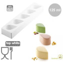 Multiflex Drop 125 Silikomart stampo silicone barra per 5 gocce 80x51 h 45 MM