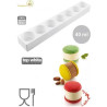 Multiflex 40 stampo silicone 7 Dischi diametro 45 mm h 25 mm da Silikomart Multiflex 40 stampo silicone 7 Dischi diametro 45 mm h 25 mm da Silikomart