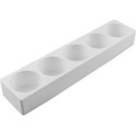 Multiflex 125 Silikomart: stampo silicone 5 cilindri diametro 6 cm h 45 mm