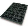 Gugelhopf Silikomart: stampo in silicone nero SQ011 sessantaquaranta 35 gugelhopf ø 7 h 3,5 cm