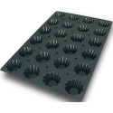 Briochette Silikomart stampo silicone nero SQ000 sessantaquaranta 24 brioche ø79 h 35 mm