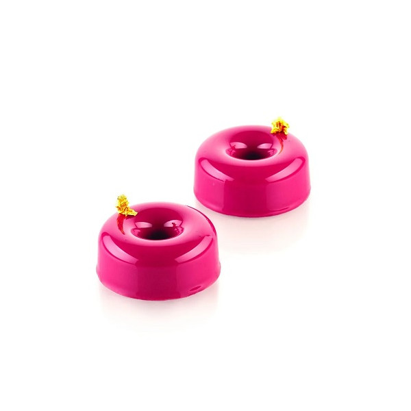 Donuts Silikomart stampo silicone nero SQ094 sessantaquaranta 28 ciambelline ⌀70 h 32 mm