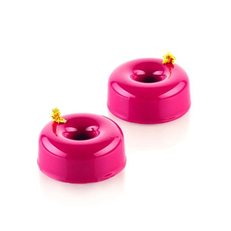Donuts Silikomart stampo silicone nero SQ094 sessantaquaranta 28 ciambelline ⌀70 h 32 mm Donuts Silikomart stampo silicone nero SQ094 sessantaquaranta 28 ciambelline ⌀70 h 32 mm