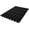 Stampo sessantaquaranta Stripe Eclair 28 barrette quadrate da 13 x 2,8 h 2,8 cm in silicone da Silikomart