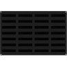 Stampo sessantaquaranta Stripe Eclair SQ083 Silikomart: teglia in silicone nero per 28 barrette quadrate da 13 x 2,8 h 2,8 cm Stampo sessantaquaranta Stripe Eclair SQ083 Silikomart: teglia in silicone nero per 28 barrette quadrate da 13 x 2,8 h 2,8 cm