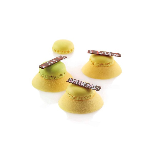 Mini tartellette Silikomart stampo silicone nero SQ008 sessantaquaranta 60 tartelette mini ø44 h 10 mm