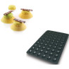 Mini tartellette Silikomart stampo silicone nero SQ008 sessantaquaranta 60 tartelette mini ø44 h 10 mm