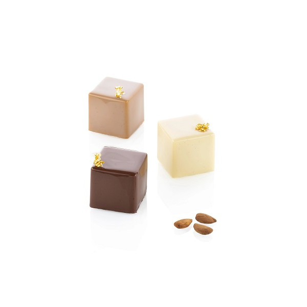 Cube Silikomart stampo silicone nero SQ081 sessantaquaranta 40 cubi 50x50 h 50 mm