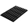 Stampo Sessantaquaranta Fascion Cake SQ078 in silicone da Silikomart 32 cavità da 13 cm Stampo Sessantaquaranta Fascion Cake SQ078 in silicone da Silikomart 32 cavità da 13 cm
