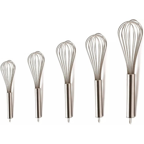 Da 18 a 25 cm frusta in acciaio inox con manico in acciaio inox di Decora Da 18 a 25 cm frusta in acciaio inox con manico in acciaio inox di Decora