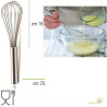 Frusta in acciaio inox lunga 25 cm da Decora