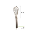 Frusta in acciaio inox lunga 25 cm da Decora
