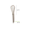 Frusta in acciaio inox lunga 25 cm da Decora Frusta in acciaio inox lunga 25 cm da Decora